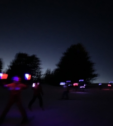 Descente aux flambeaux et feu d'artifice du Revard