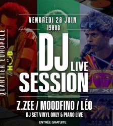 DJ set - Z.Zee, Moodfino et Léo / Vinyl & piano live