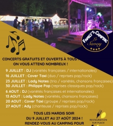 Concert Family's Camping Le Savoy