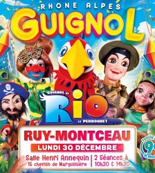 Guignol Rhône Alpes et Rio le majestueux perroquet