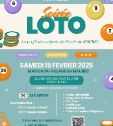 Soirée Loto du Sou des Ecoles de Maubec