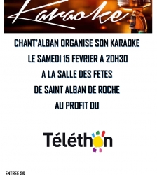 KARAOKE AU PROFIT DU TELETHON