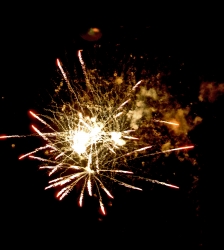 Descente aux flambeaux et feu d'artifice de la Féclaz